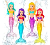 DOKRIN Juguetes para bucear,4 juguetes de búsqueda del tesoro para niños en la piscina