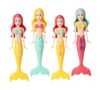 DOKRIN Juguetes para bucear Un juego de 4 juguetes submarinos con luz de sirena para bañera, perfectos para piscinas, piscinas y bañeras, ideales para divertirse en familia y jugar en grupo.