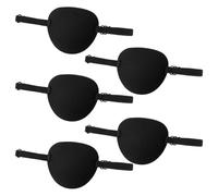 DOKRIN Paquete de 5 antifaces para niños, antifaces negros ajustables, antifaces piratas para juegos de rol