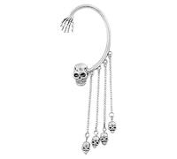 DOKRIN Pendientes para mujer,1 Pendientes de borla de Halloween, pendientes de clip góticos, ideales para orejas sin perforar.