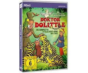 Doktor Dolittle - Die komplette 17-teilige Kult Serie - Die Abenteuer des begabten Doktors und seiner tierischen Assistenten - Pidax Animation [DVD]