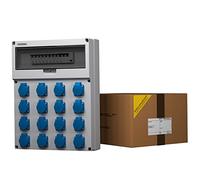 Doktorvolt® 9078 - Distribuidor de corriente IP54 GR-S/FI 16 x 230 V