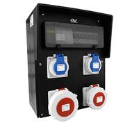 Doktorvolt® 9542 - Distribuidor de corriente para entornos húmedos (IP67, HD-S, 32 A, 16 A, 2 x 230 V)