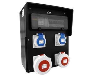 Doktorvolt® 9542 - Distribuidor de corriente para entornos húmedos (IP67, HD-S, 32 A, 16 A, 2 x 230 V)