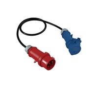 Doktorvolt Cable Adaptador CEE 1 Metro 16 A 5P 230 V Macho a 16 A Camping Acoplamiento 230 V Adaptador de Corriente para Caravana