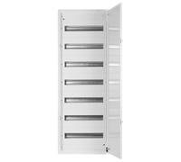 Doktorvolt Caja de distribución Caja de fusibles Metal Gabinete de distribución Montaje aparente Distribuidor de corriente Distribuidor de corriente de construcción 126 módulos 7 filas IP30 1529