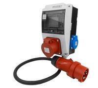 Doktorvolt Distribuidor de pared con temporizador astronómico - XS 16 A 2 x 230 V IP44 cableado