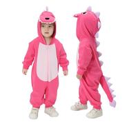 Doladola Bebés Mono de algodón Manga Larga Trajes Infantil NiñO NiñA Lindo mameluco como regalo (6-12 Meses, Dinosaurios Rosa)