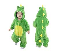 Doladola Mameluco de bebé para Halloween Monos de Franela de Animale Traje de Animales Ropa con Capucha Cálido Lindo Pijama (18-24 Meses, Cocodrilo)