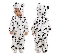 Doladola Mono con Capucha Animales Bebé pijama para lindo Niños y Niñas Traje de Franela Cálido Ropa Infantil Suave y Cómoda(4-5 años, Leopardo de Nieve)