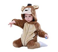 Doladola Mono de bebé con Capucha para bebés mameluco de Animal para niños y niñas Disfraz de Halloween para Infantil (Mono, Edades3-6meses)
