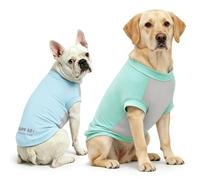 Dolahovy Camisa Perro protección UV 2Pack, Camiseta Ligera Perro Chaleco enfriamiento Secado rápido Ropa Verano Mascotas Confort Perros Camisas Sol para Perros pequeños y medianos Gatos Grandes