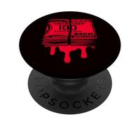Dólar Dinero Sangre Rico Efectivo Millonario Negocio Comercial PopSockets PopGrip Adhesivo
