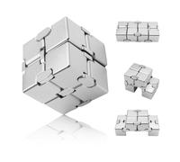 Dolasev Silver Infinity Cube Kidget juguete juguetes inquietos juguetes para adultos juguetes inquietos para adolescentes juguetes de ansiedad de