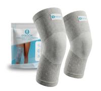 DOLCCIA Pack 2 Rodilleras fibra de bambú, Rodilleras para artritis y dolor articular, Menisco y Ligamento, Transpirable, Deporte, Entrenamiento, Correr, Bicicleta, Hombre y Mujer (L/XL)