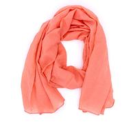 DOLCE ABBRACCIO by RiemTEX Wild Cat - Pañuelo para mujer, de microtoque, antiarañazos, para primavera, verano, todo el año, salmón, 180 x 58 cm