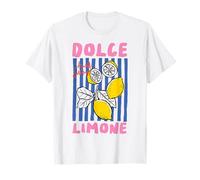 Dolce Amalfi Verano Limón Italiano Coastal Vibes Sunshine Camiseta