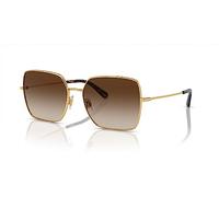 Dolce & Gabbana Mujer Dolce & Gabbana DG2242 02/13 Gafas de sol Metal Oro Marrón Cuadrada Normal Sombreado