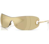 Dolce & Gabbana Unisex DG2308 12246E Gafas de sol Metal Oro Marrón Mariposa Reflejado