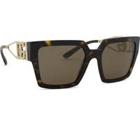 Dolce&Gabbana Mujer Sunglass DG4446B - Color del Marco: Habana, Color de la Lente: Marrón Oscuro