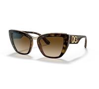 Dolce & Gabbana Mujer DG6144 502/13 Occhiali da sole Nylon Tortuga Marrón Cat Eye Normal Sombreado