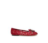 Dolce & Gabbana - Bailarinas de Encaje - Shoes - Mujer - Rojo - 37 EU -