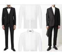 DOLCE & GABBANA CAMISA TUXEDO FLORAL DORADA DE PASARELA NUEVA 41