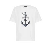 Dolce & Gabbana - Camiseta Marina - Tops - Hombre - Blanco - S -