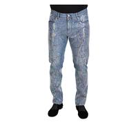 Dolce & Gabbana - Color Splash Print Denim Jeans - Jeans - Hombre - Azul - M -