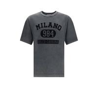 Dolce & Gabbana - Cotton T-Shirt - Tops - Hombre - Gris - S -