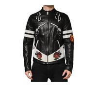Dolce & Gabbana - Guns N' Roses Full Zip Biker Jacket - Jackets - Hombre - Negro - L -