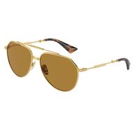 Dolce & Gabbana Hombre DG2302 02/53 Gafas de sol Metal Oro Marrón Piloto Normal