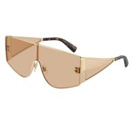 Dolce & Gabbana Hombre Dolce & Gabbana DG2305 13655A Gafas de sol Metal Oro Marrón Cuadrada Normal Flash