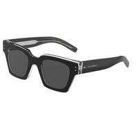 Dolce & Gabbana Hombre Dolce & Gabbana DG4413 675/R5 Gafas de sol Acetato Negro Gris Cuadrada Normal
