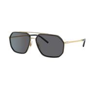Dolce&Gabbana Hombre Sunglass DG2285 - Color del Marco: Oro/Negro, Color de la Lente: Polarized Gris