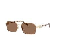 Dolce&Gabbana Hombre Sunglass DG2316 - Color del Marco: Oro Pálido, Color de la Lente: Marrón Oscuro