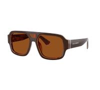 Dolce&Gabbana Hombre Sunglass DG4516 - Color del Marco: Top Brown/Pearl Gold & Brown, Color de la Lente: Marrón Oscuro