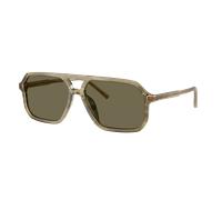 Dolce&Gabbana Hombre Sunglass DG4541 - Color del Marco: Green On Striped Green, Color de la Lente: Marrón