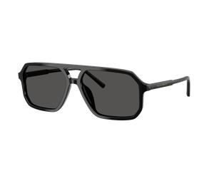 Dolce&Gabbana Hombre Sunglass DG4541 - Color del Marco: Negro, Color de la Lente: Gris Oscuro