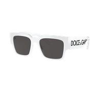 Dolce&Gabbana Hombre Sunglass DG6184 - Color del Marco: Blanco, Color de la Lente: Gris Oscuro