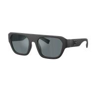 Dolce&Gabbana Hombre Sunglass DG6206 - Color del Marco: Negro Mate, Color de la Lente: Gris Espejado Negro