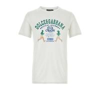 Dolce & Gabbana- Ice Cotton T-Shirt- Tops- Hombre- Blanco- S- Ice Cotton T-Shirt