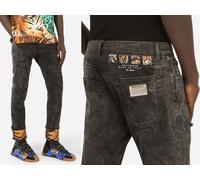 DOLCE & GABBANA Jeans Skinny Tiger Stretch Slim Fit Denim Icon IT 48