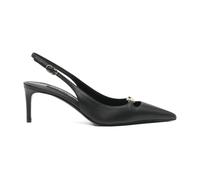 Dolce & Gabbana- Lollo Silk Nappa Slingback- Shoes- Mujer- Negro- 37 1/2 EU- Lollo Silk Nappa Slingback