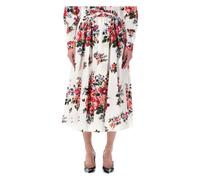 Dolce & Gabbana- Midi Skirt Mazzo di Fiori- Skirts- Mujer- Multicolor- S- Midi Skirt Mazzo di Fiori