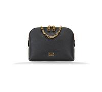 Dolce & Gabbana - Mini Bolso de Hombro de Cuero con Logo - Bags - Mujer - Negro - ONE SIZE -