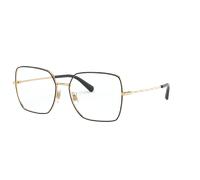 Dolce & Gabbana Mujer DG1323 1334 GOLD/BLACK Monturas ópticas Metal Negro Transparente Cuadrada Normal
