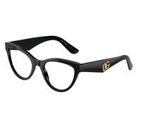 Dolce & Gabbana Mujer DG3372 501 Monturas ópticas Acetato Negro Transparente Mariposa Normal