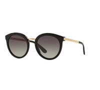 Dolce & Gabbana Mujer DG4268 501/8G Gafas de sol Acetato Negro Gris Redonda Normal Sombreado