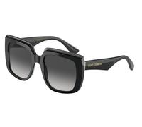 Dolce & Gabbana Mujer DG4414 501/8G Gafas de sol Acetato Negro Gris Cuadrada Normal Sombreado